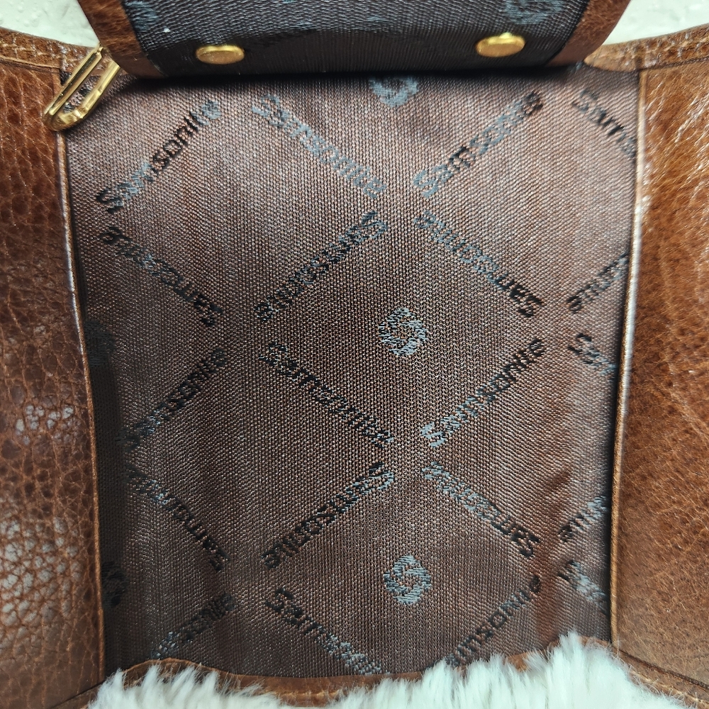 Vintage Samsonite Brown Full Grain Leather Wallet Key Holder - Picture 4 of 9